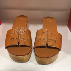 Tory Burch calf Ines wedge slide